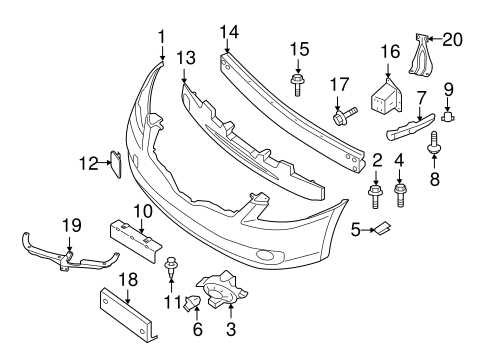 nissan altima body parts diagram