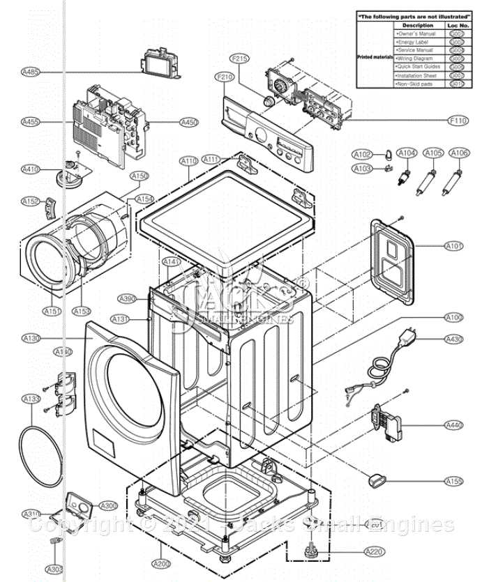 lg wt5101hv parts diagram