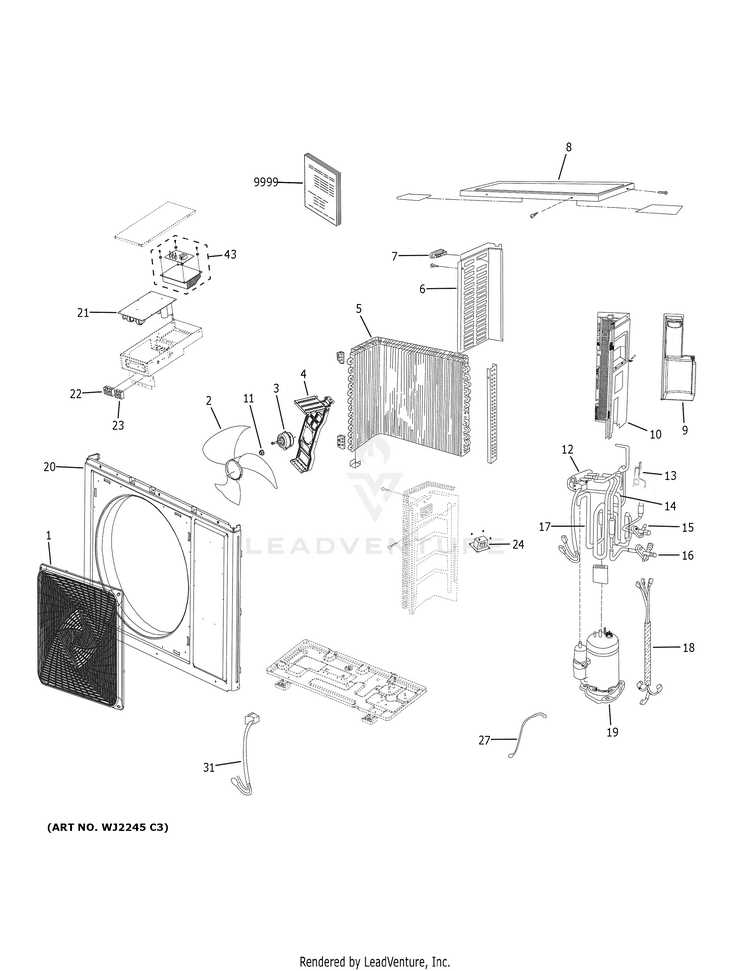 outside ac unit parts diagram