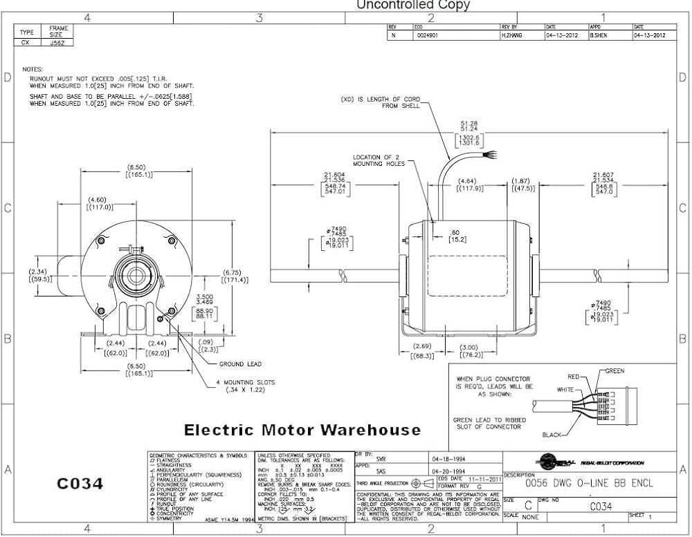 century motor parts diagram