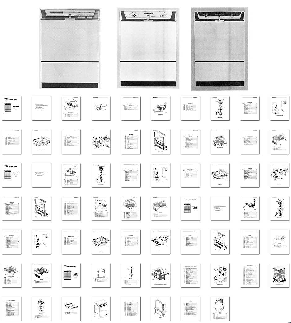 kitchenaid parts diagram dishwasher