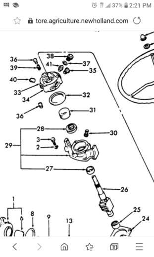 ford 3000 power steering parts diagram