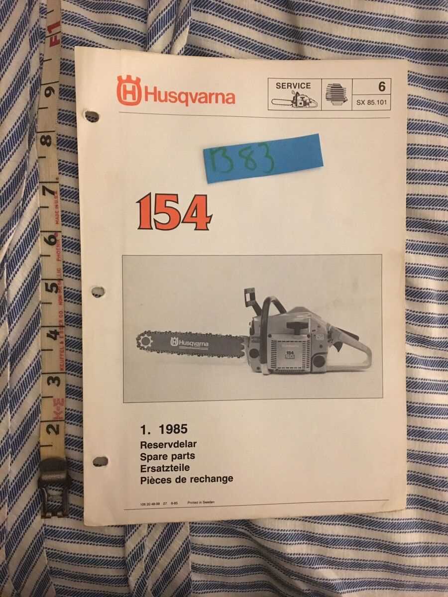 husqvarna chainsaw parts diagram