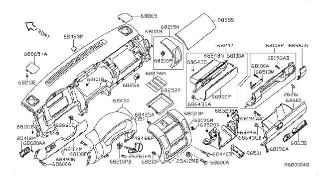 nissan pathfinder parts diagram