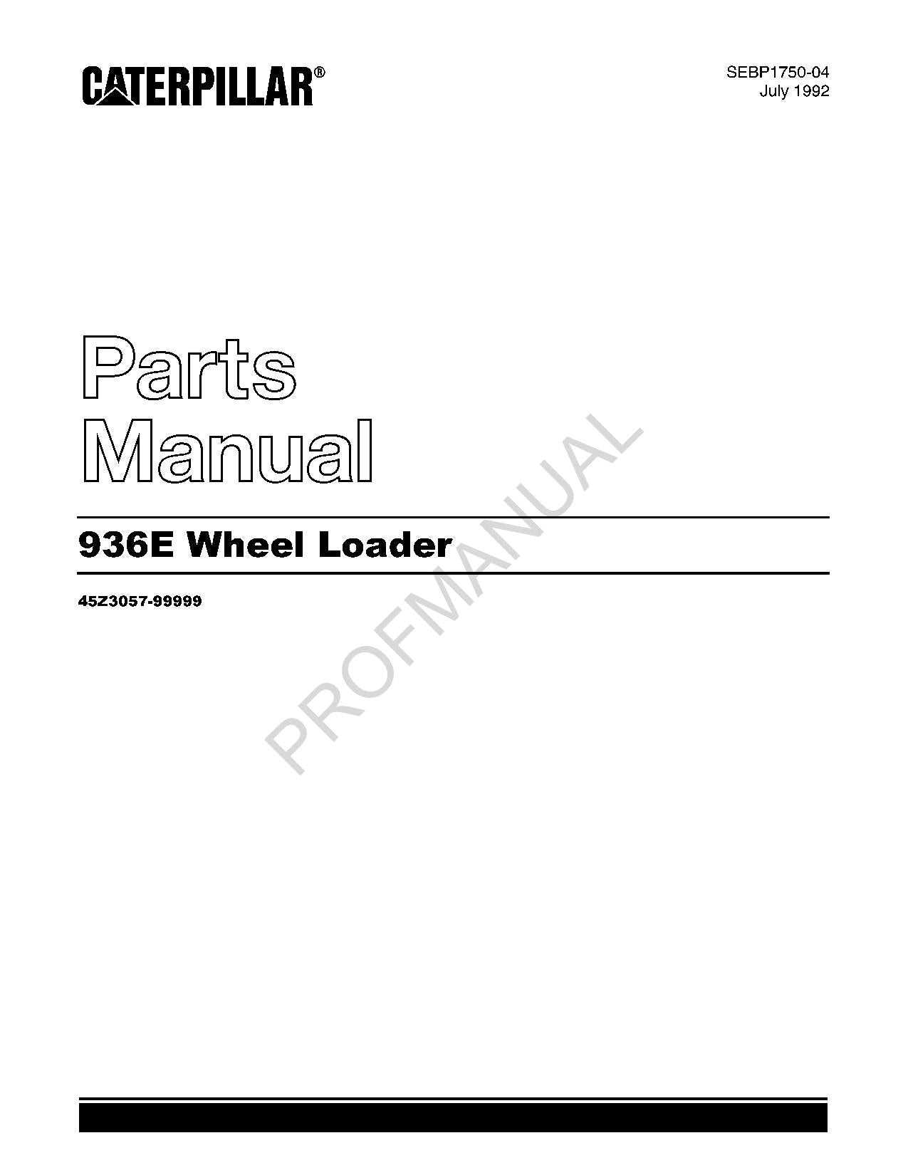 caterpillar wheel loader parts diagram