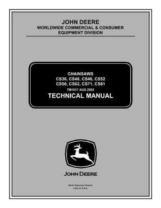 john deere cs56 chainsaw parts diagram