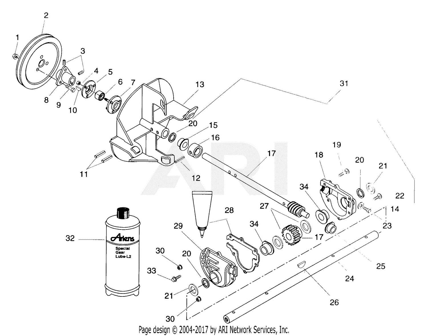 ariens st724 parts diagram