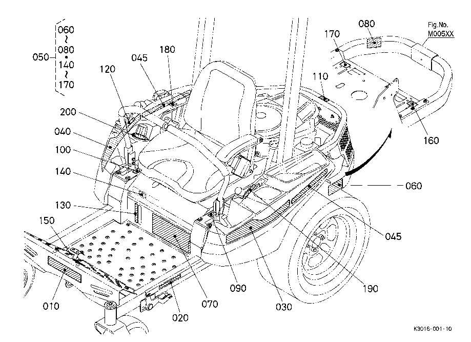 kubota zg124e parts diagram