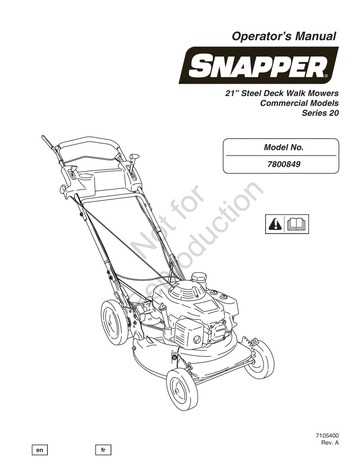 snapper self propelled lawn mower parts diagram