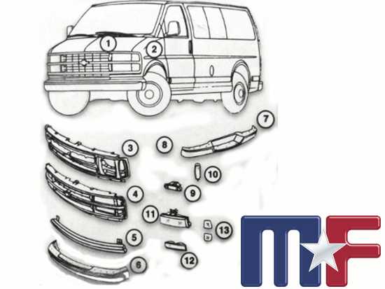 chevy express 3500 parts diagram