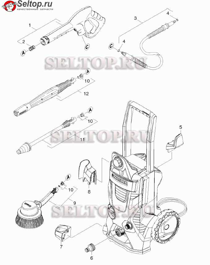 karcher k4 pressure washer parts diagram