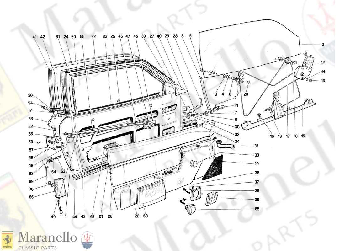 car door parts diagram