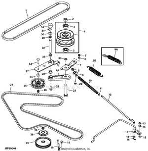 john deere gt245 54 mower deck parts diagram