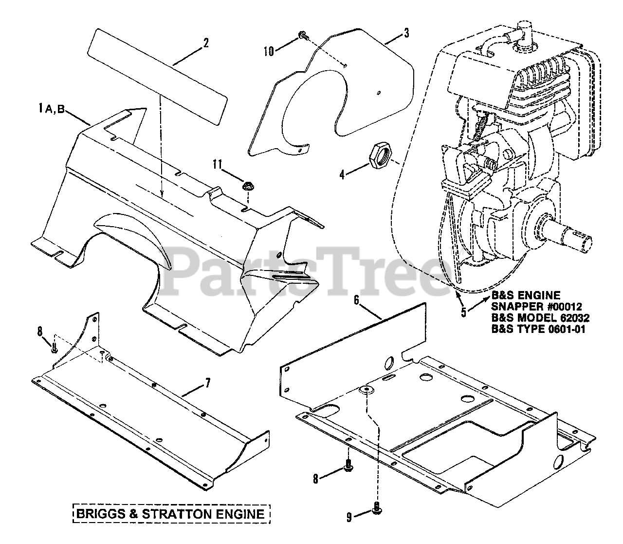 briggs and stratton push mower parts diagram