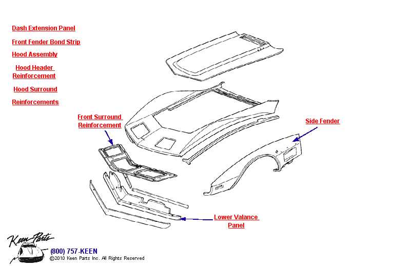 corvette parts diagram