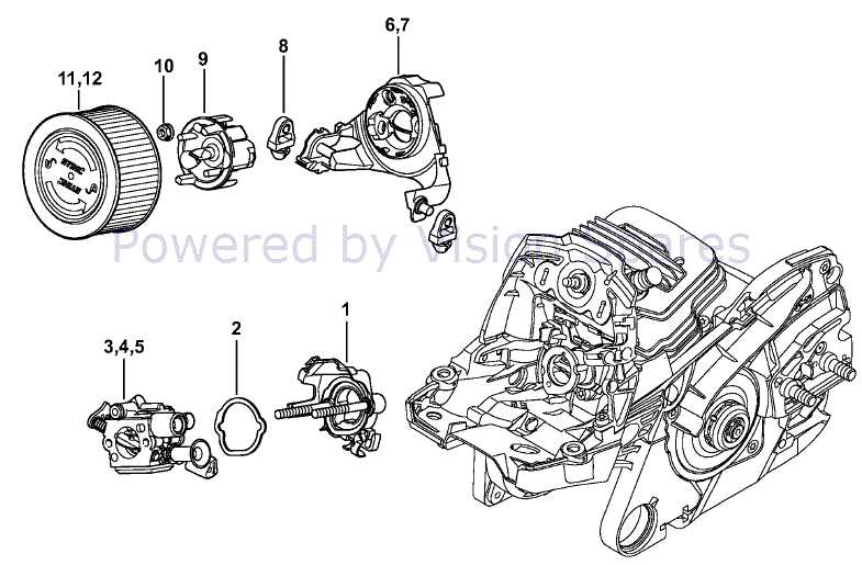 stihl ms 261 chainsaw parts diagram