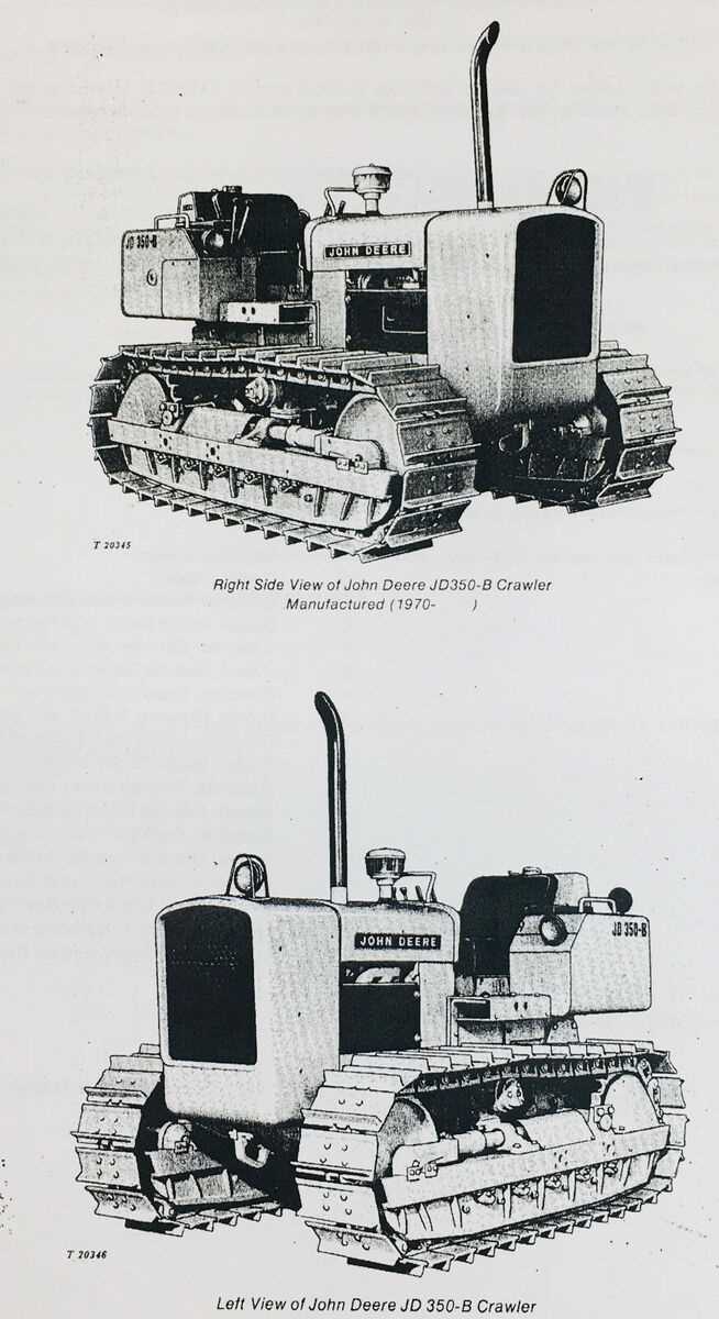 john deere 350 dozer parts diagram