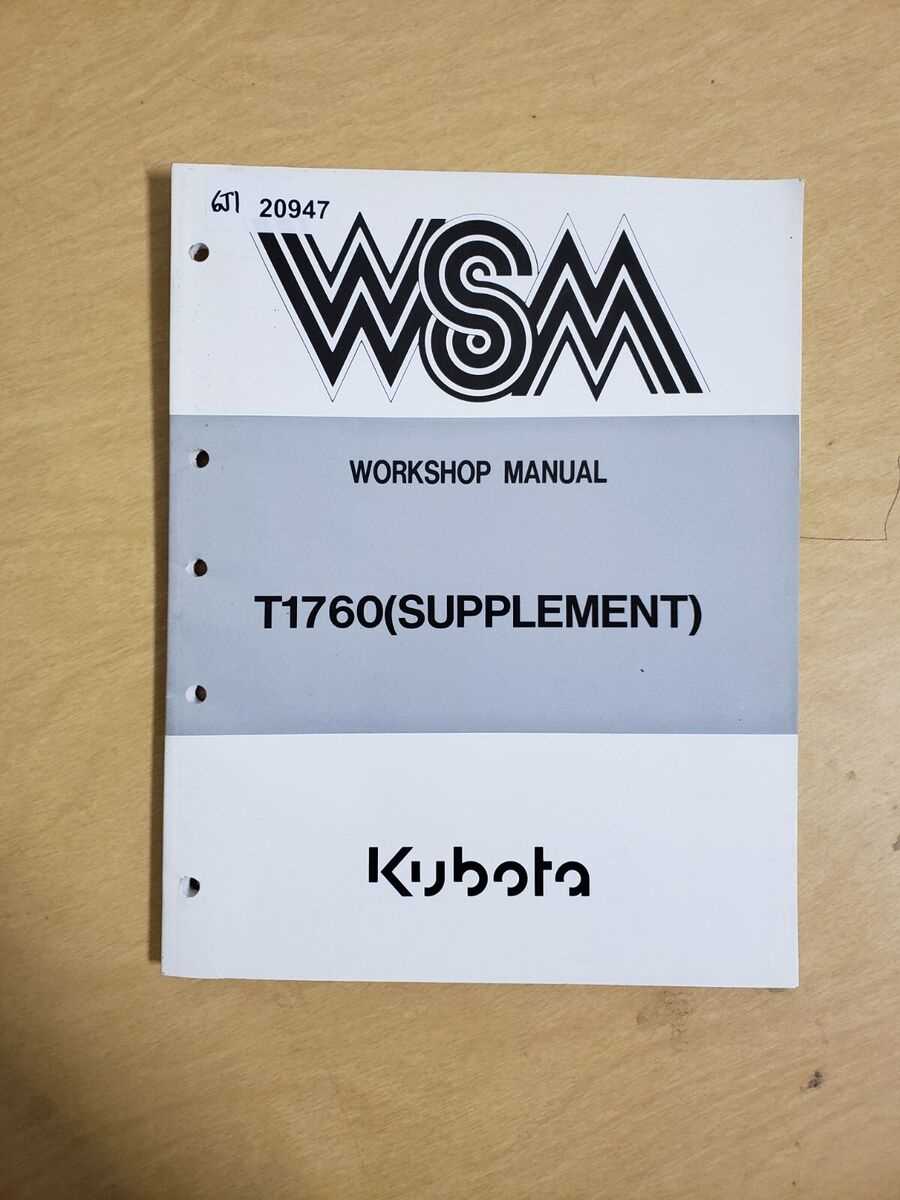 kubota t1760 parts diagram