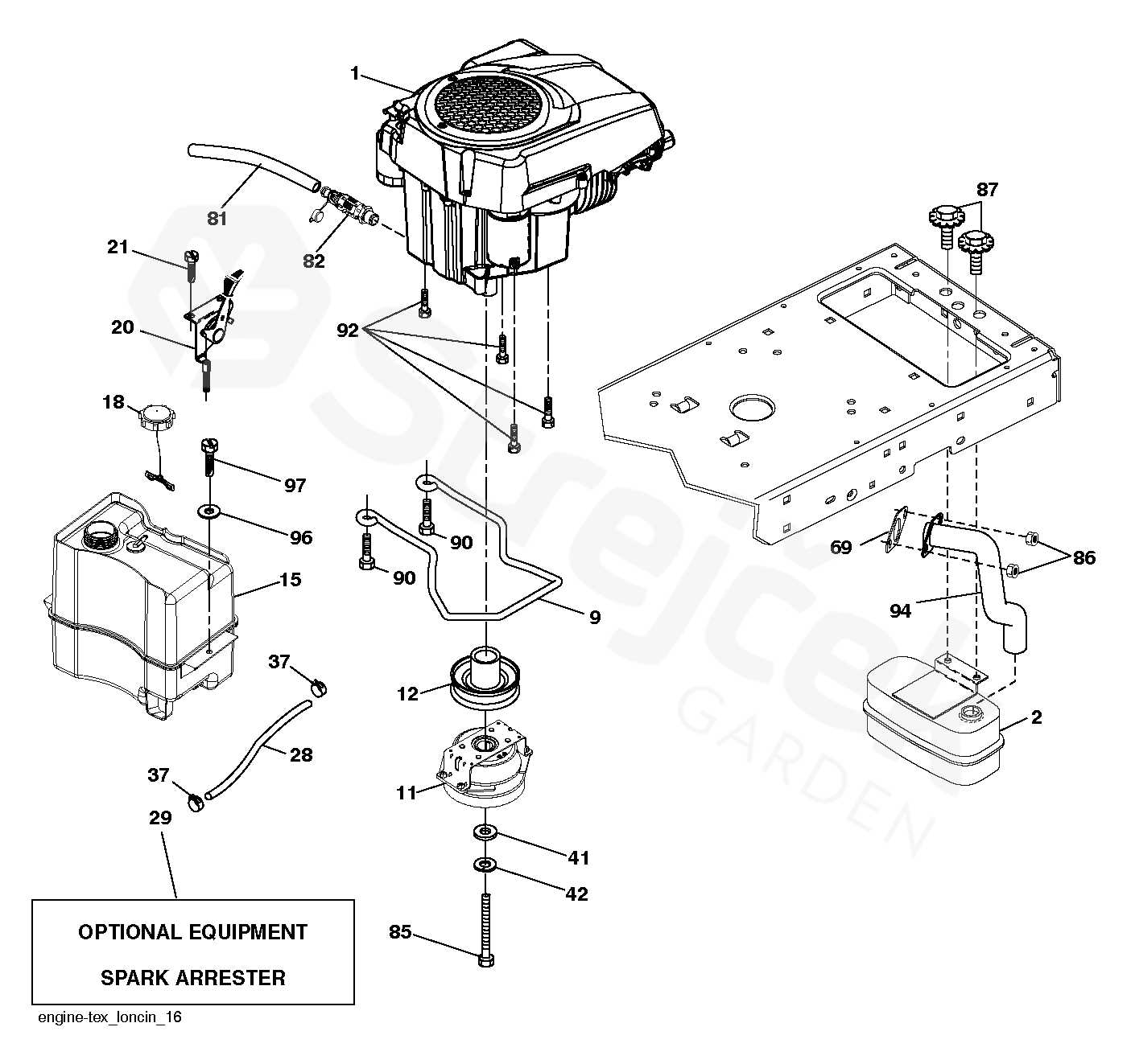 husqvarna ts142 parts diagram