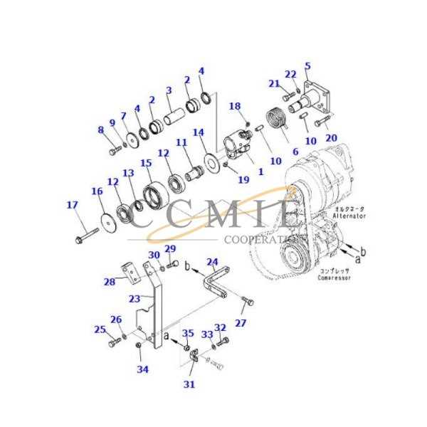 parts of a pulley diagram