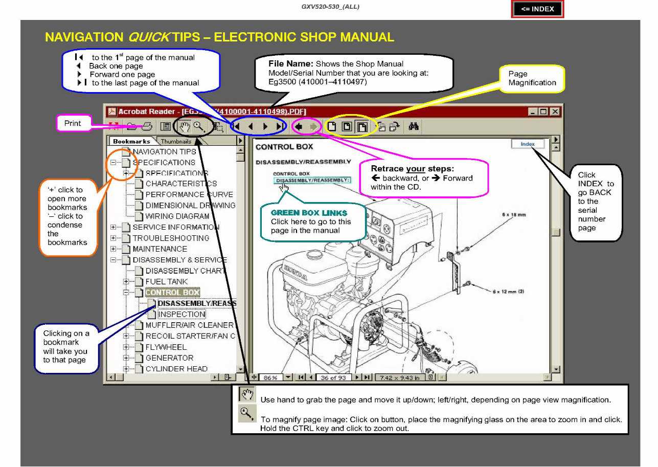 honda gxv530 parts diagram