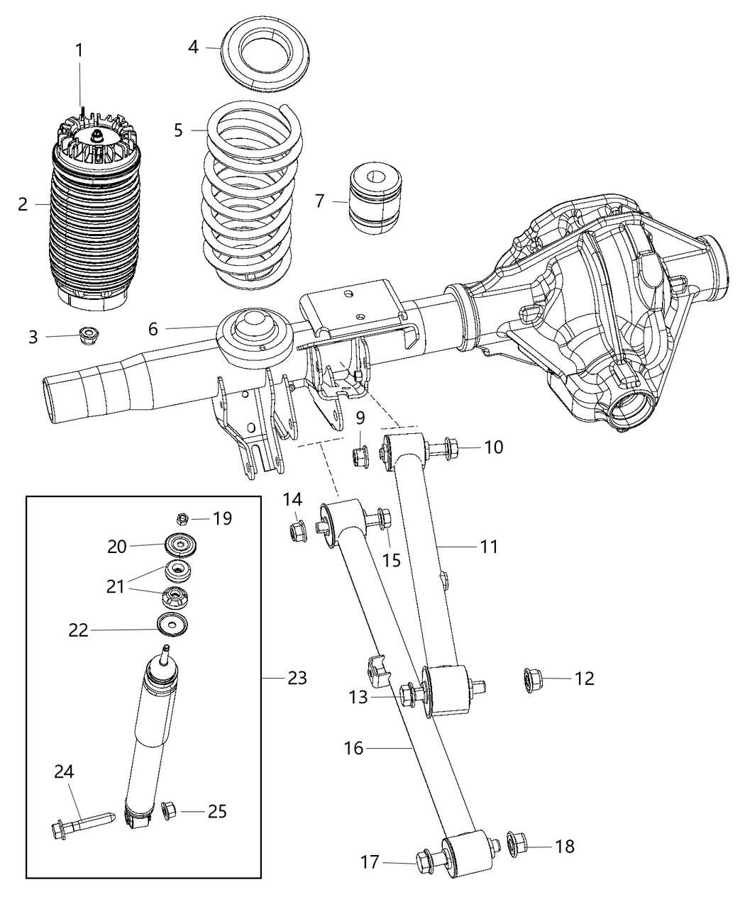 air suspension parts diagram