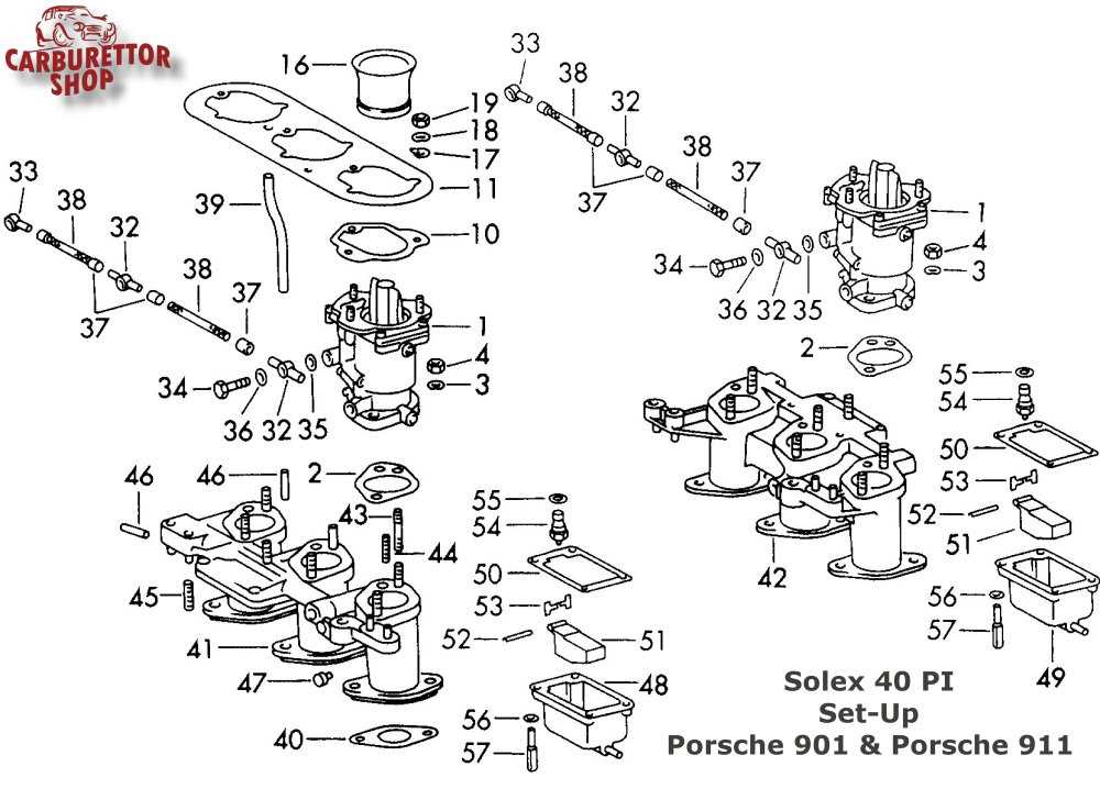 car carburetor parts diagram