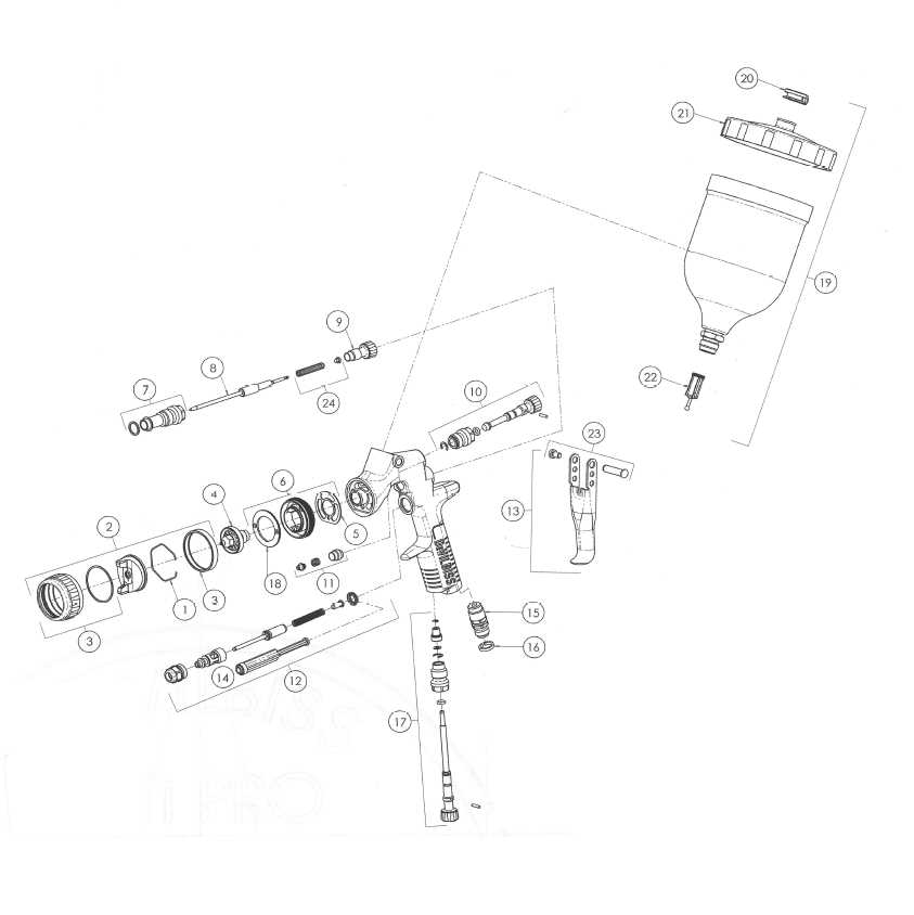 devilbiss gti pro parts diagram