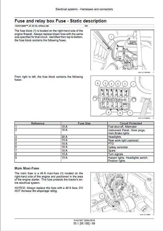 new holland workmaster 25s parts diagram