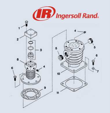 ingersoll rand air compressor parts diagram