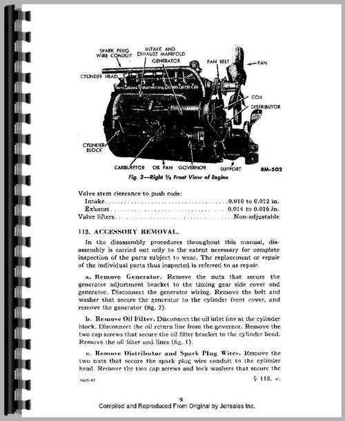 ford 8n tractor parts diagram