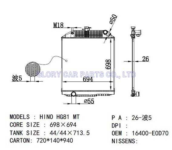 car radiator parts diagram