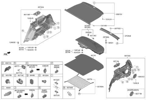 hyundai palisade parts diagram