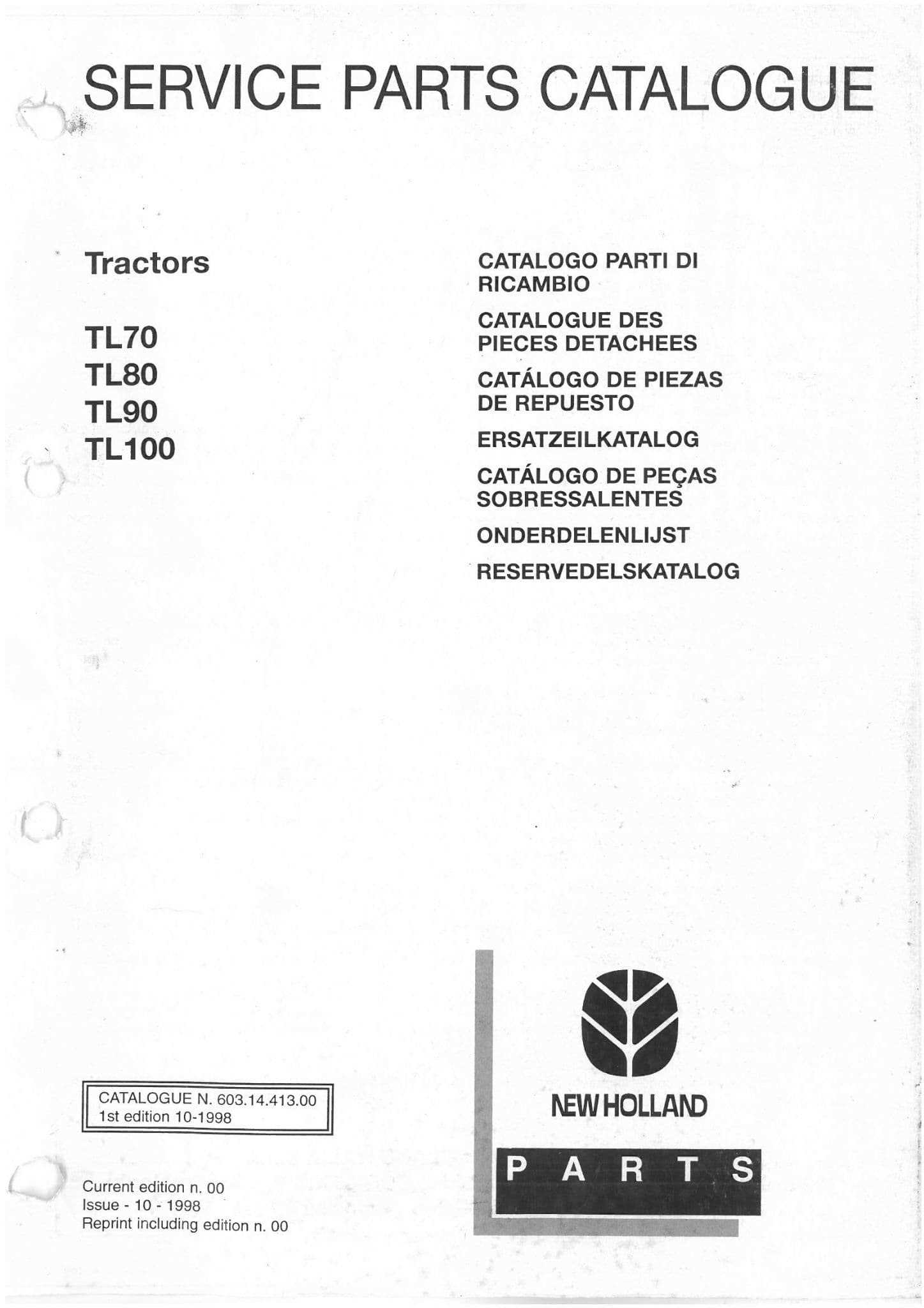 new holland tl90 parts diagram