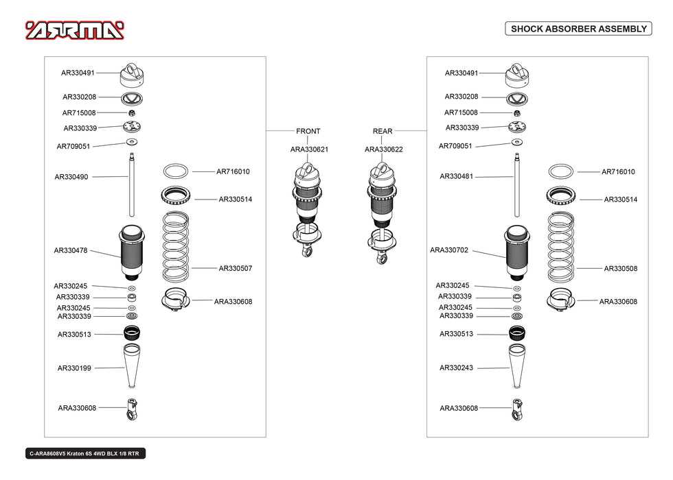 kraton 8s parts diagram