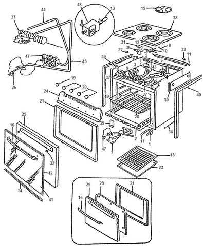 magic chef parts diagram