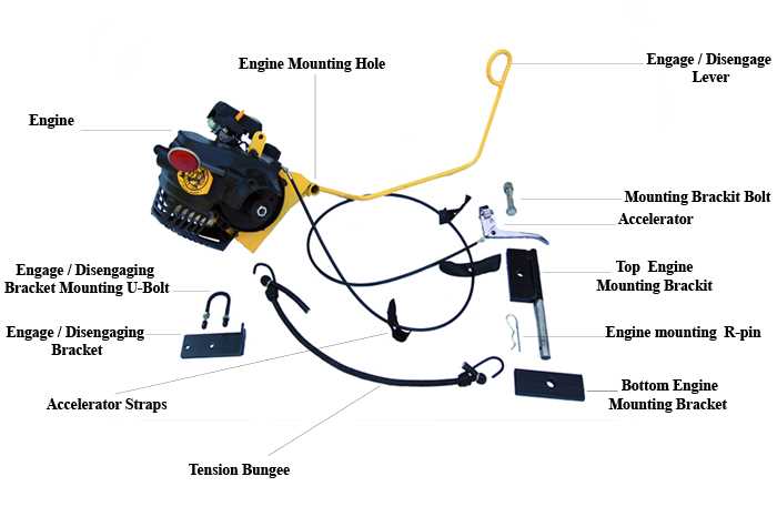 motorized bike parts diagram