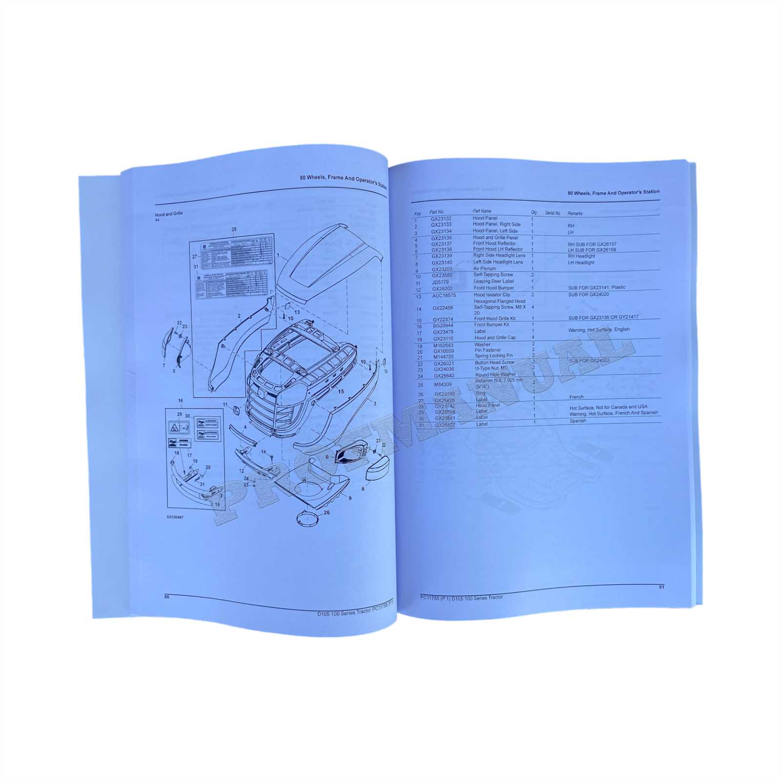 john deere d105 engine parts diagram