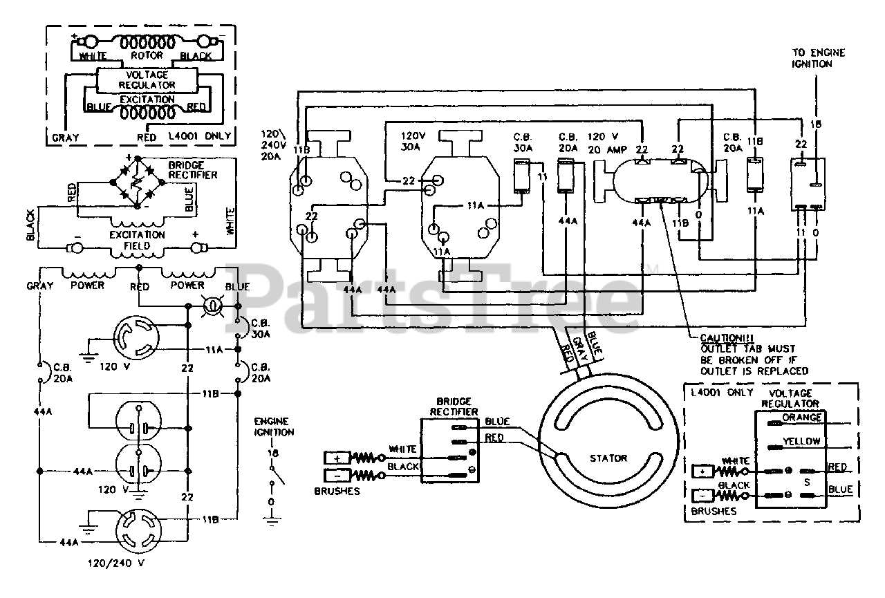 onan 4000 generator parts diagrams