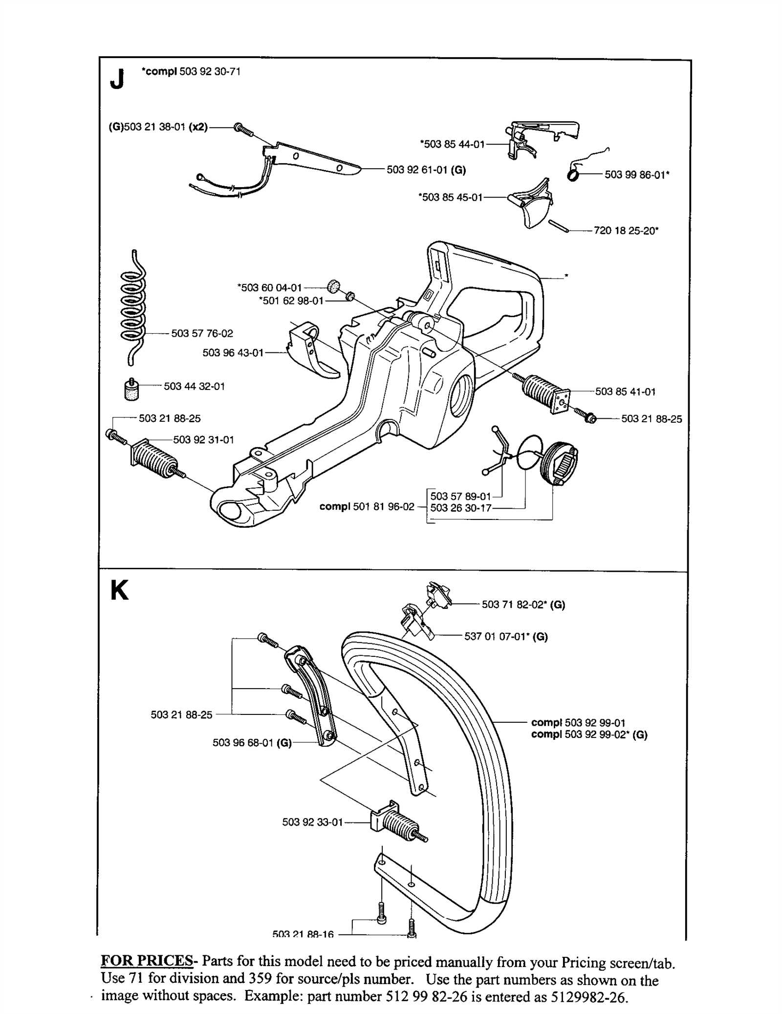 husqvarna 41 chainsaw parts diagram