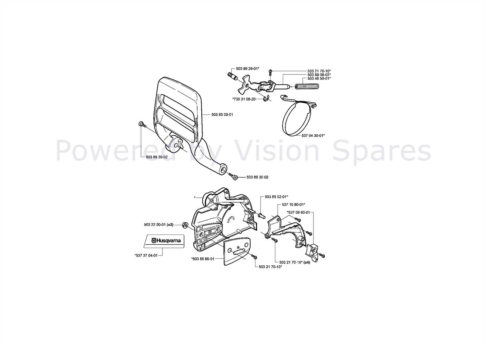 husqvarna 345 chainsaw parts diagram