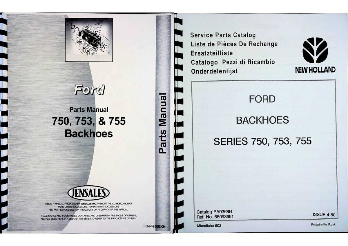 ford 755 backhoe parts diagram