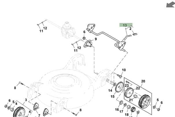 john deere la105 mower deck parts diagram