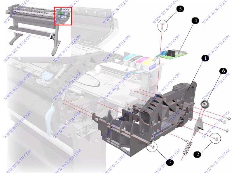 hp designjet 500 parts diagram