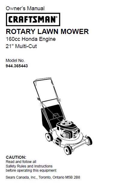honda mower parts diagram