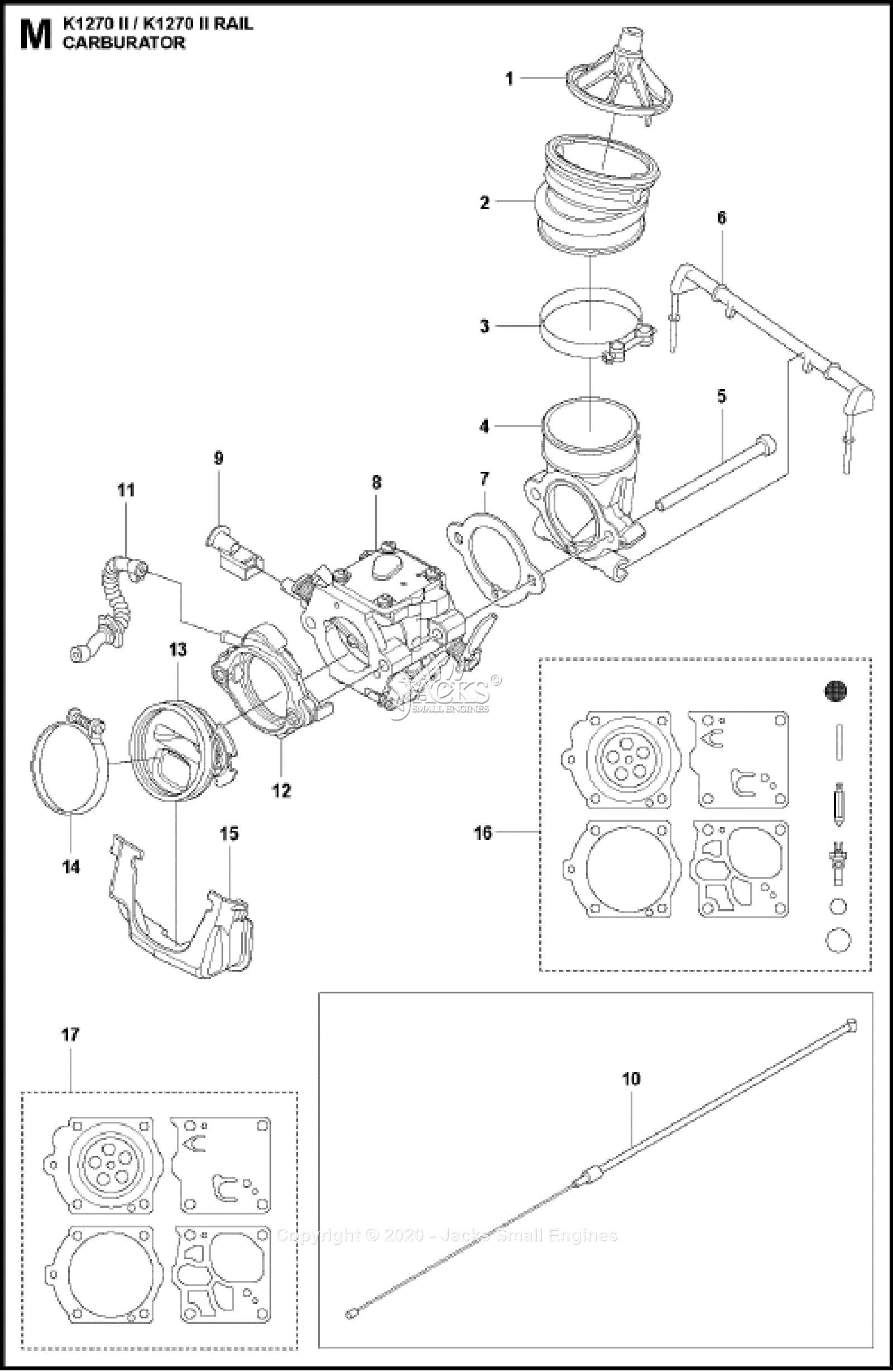 husqvarna k1270 parts diagram