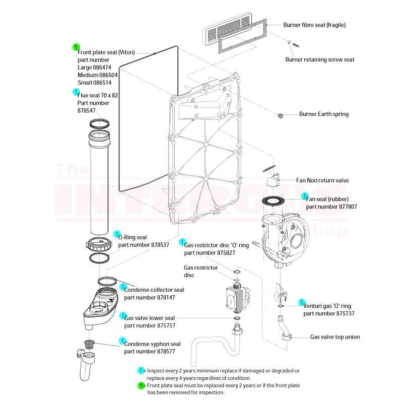 combi boiler parts diagram