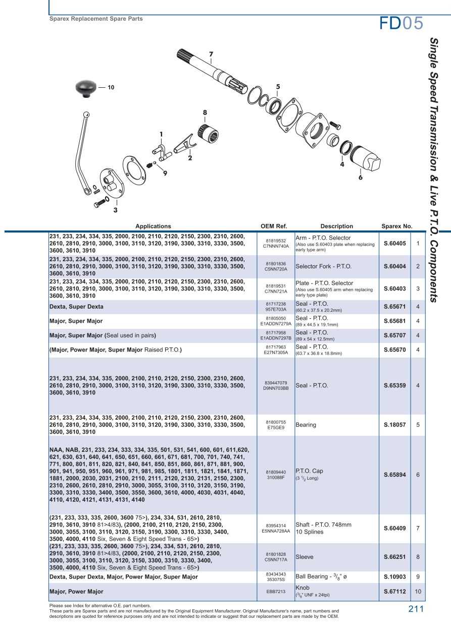 ford 3910 parts diagram