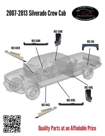 body part chevy silverado oem parts diagram