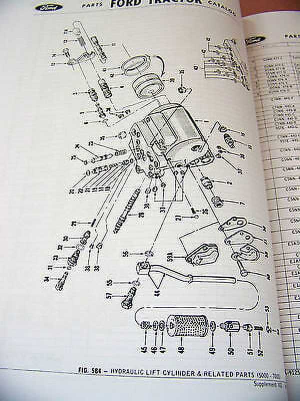 ford 3000 parts diagram